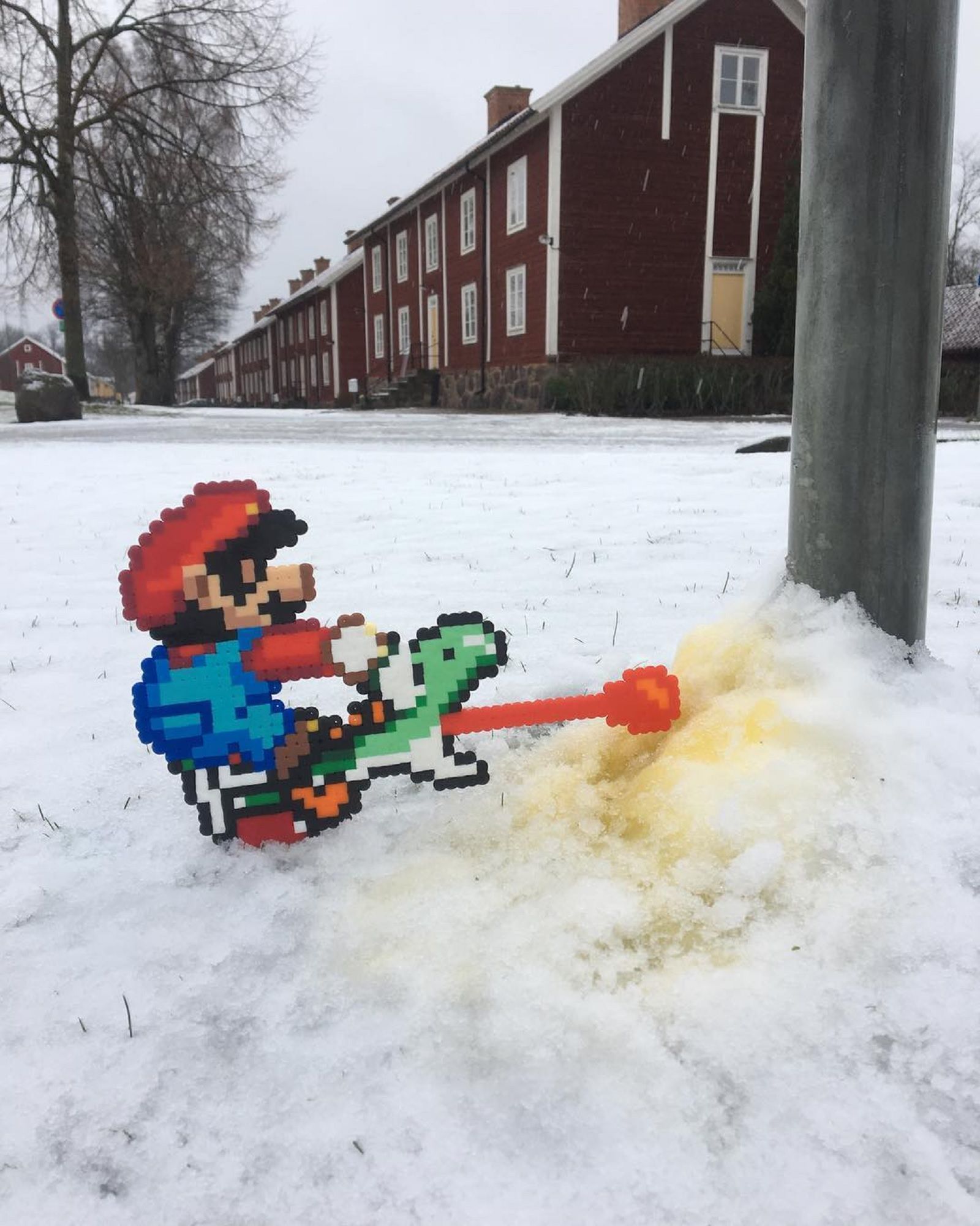 Fantastic Street Artist Transforms The World With Incredible Pixel Art image 18