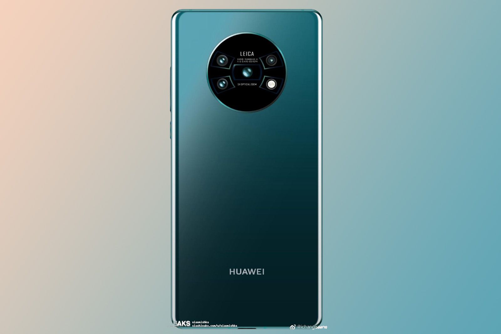 Huawei Mate 30 Pro render leak reveals quad camera in a tasty design image 1