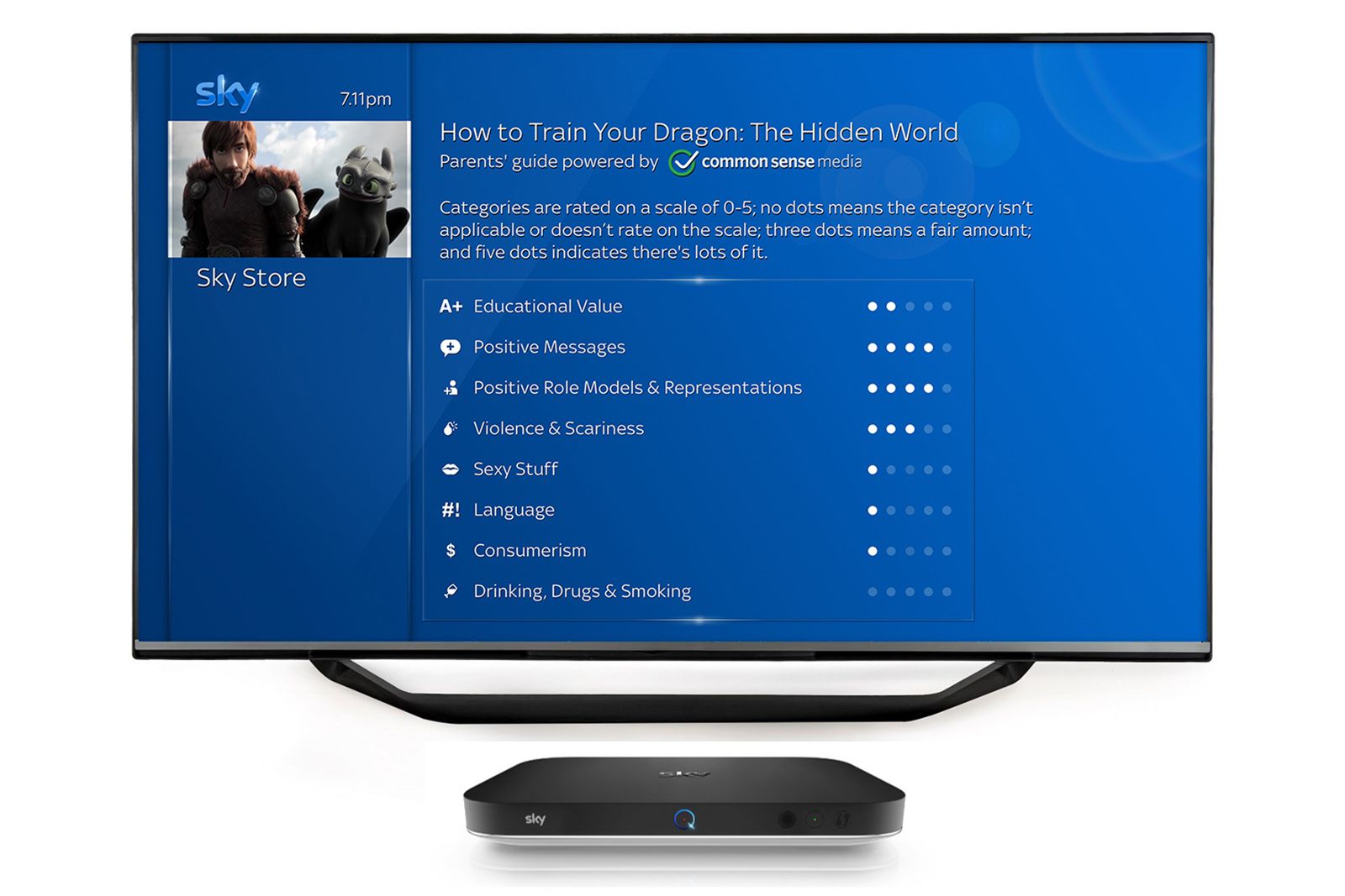 New Sky Q Parents Guide Feature Gives You Handy Ratings On More Than 3500 Movies image 1