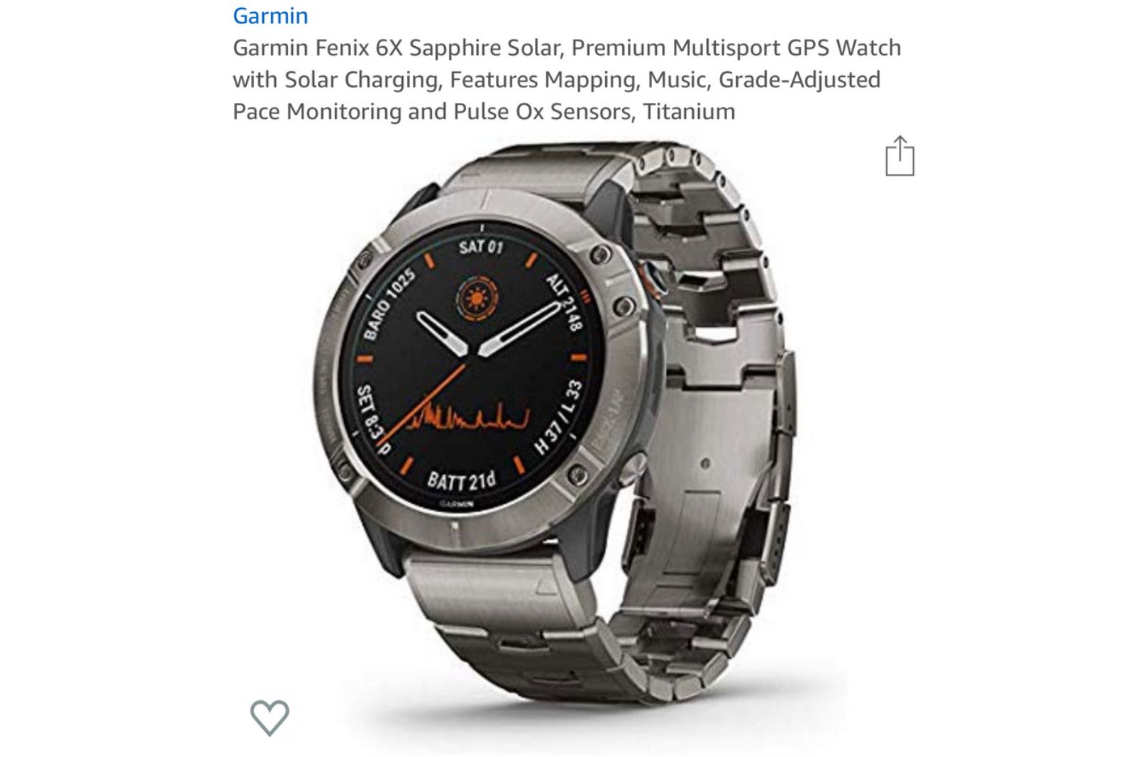 Garmin Fenix 6x Pops Up Briefly On Amazon Prior To 29 Aug Launch image 3