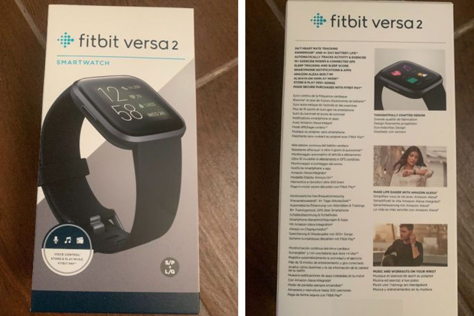 Fitbit Versa 2 with built in Alexa confirmed by packaging leak