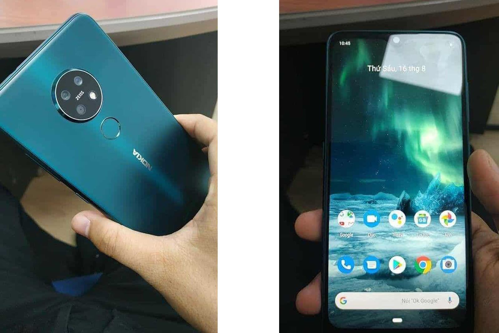 Nokia 72 real life images appear online in lovely cyan colour image 1