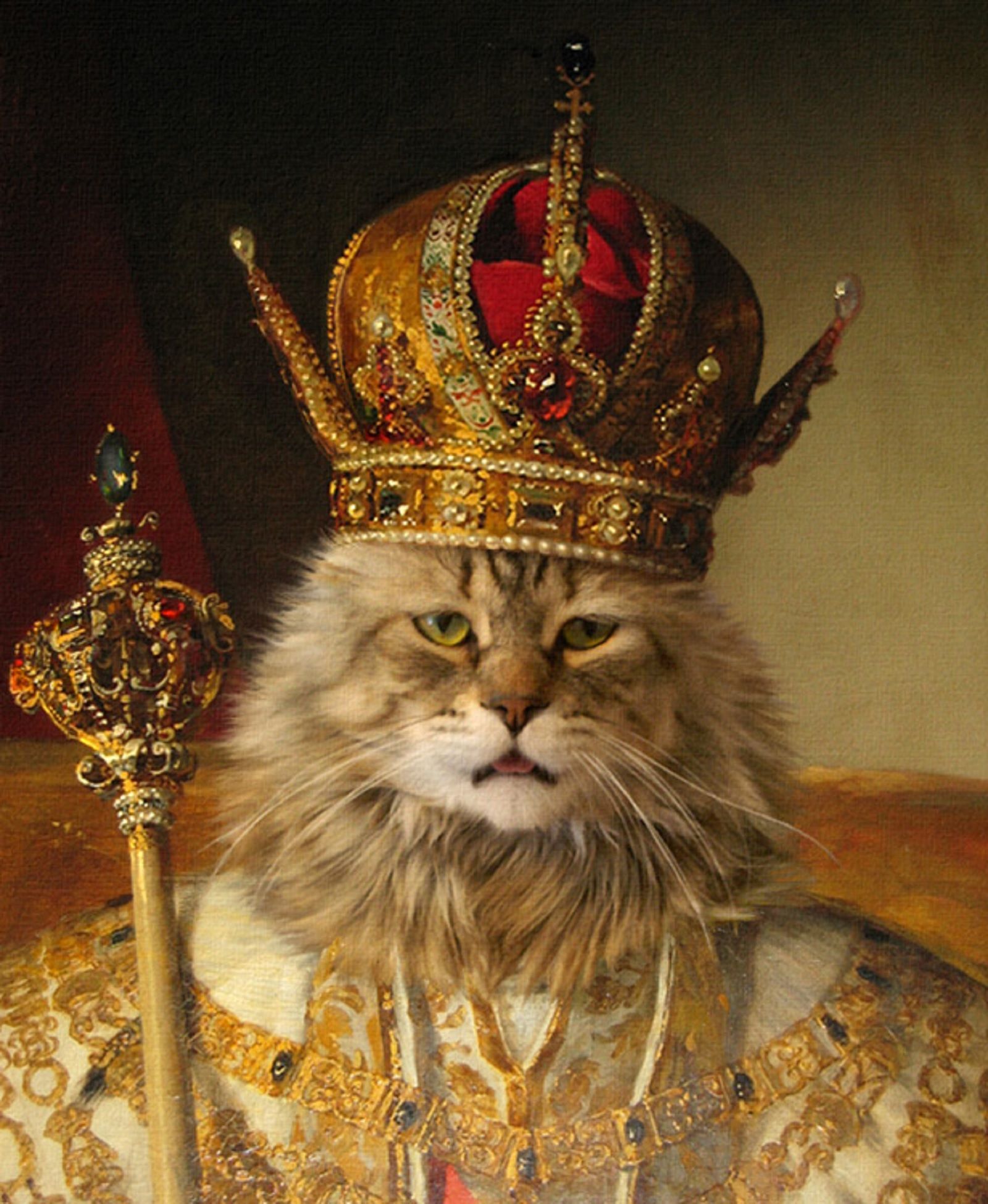 Amusing Images Of Animals Photoshopped Into Renaissance Paintings image 19