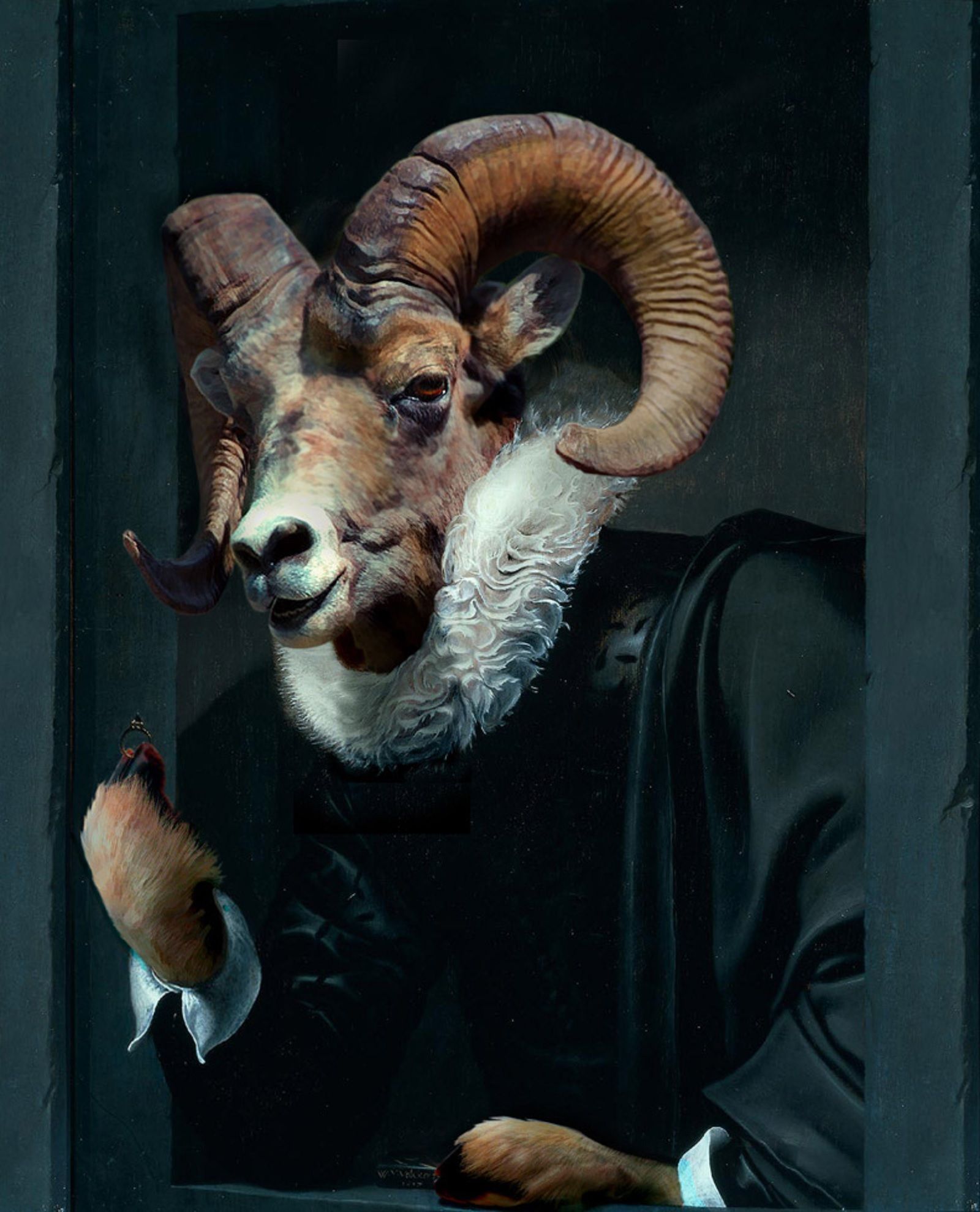 Amusing Images Of Animals Photoshopped Into Renaissance Paintings image 20