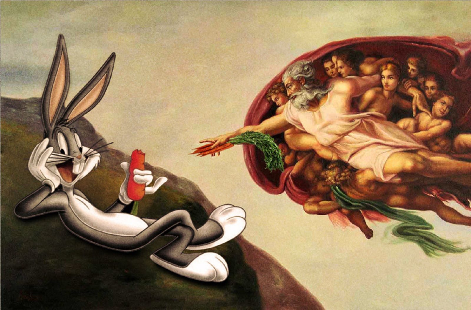 Amusing Images Of Cartoon Characters In Photoshopped Into Renaissance Paintings image 16
