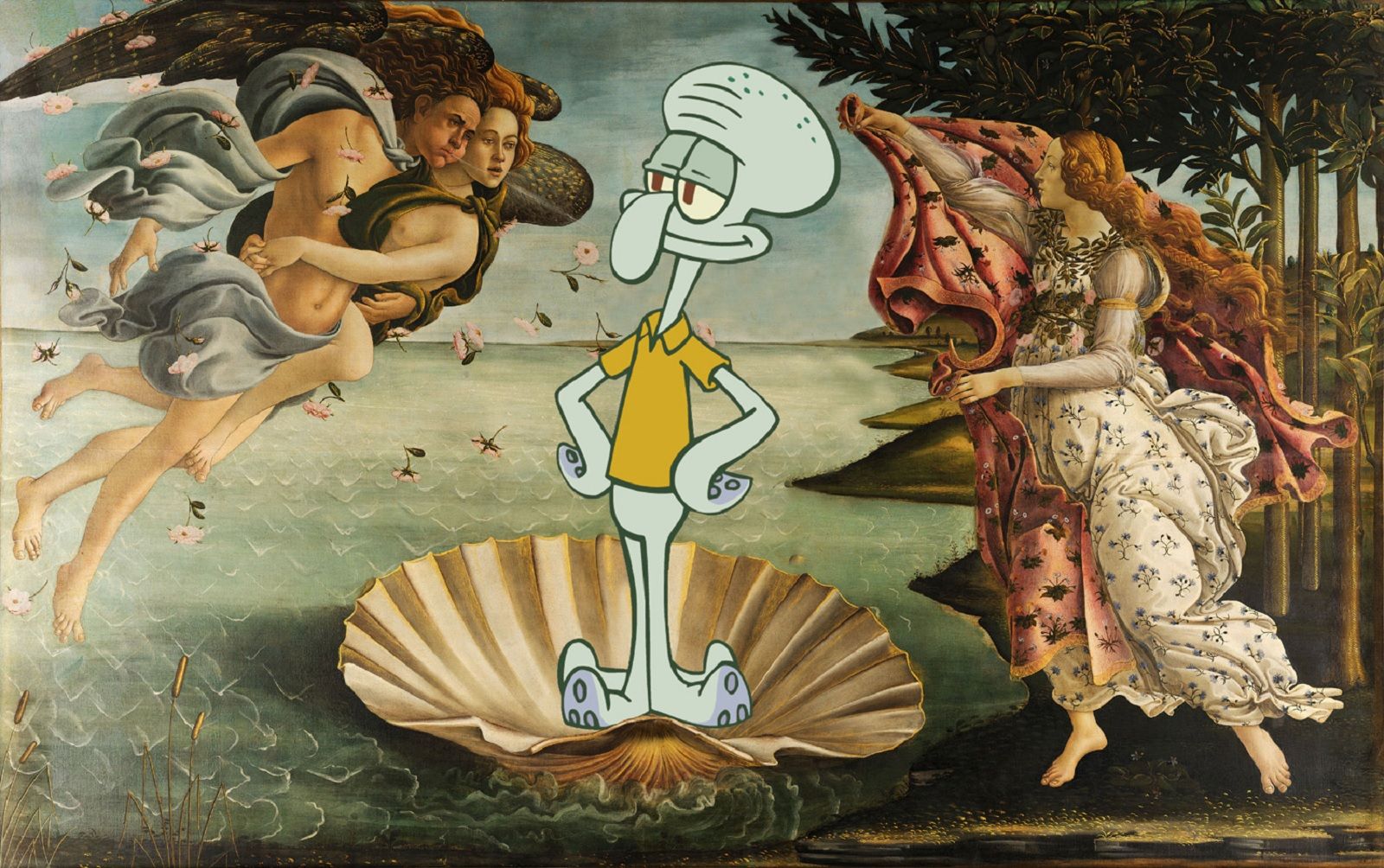 Amusing Images Of Cartoon Characters In Photoshopped Into Renaissance Paintings image 6