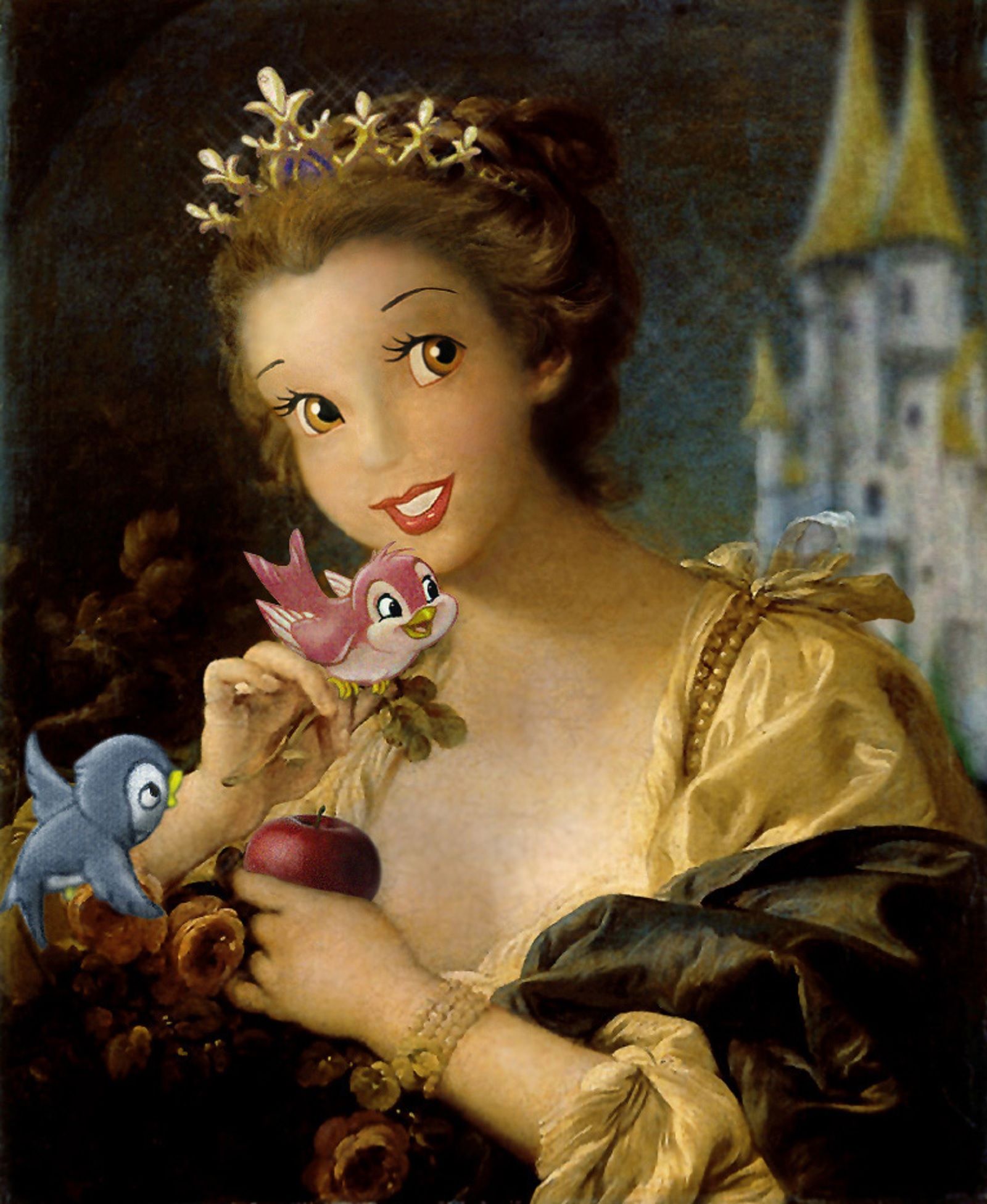 Amusing Images Of Cartoon Characters In Photoshopped Into Renaissance Paintings photo 2