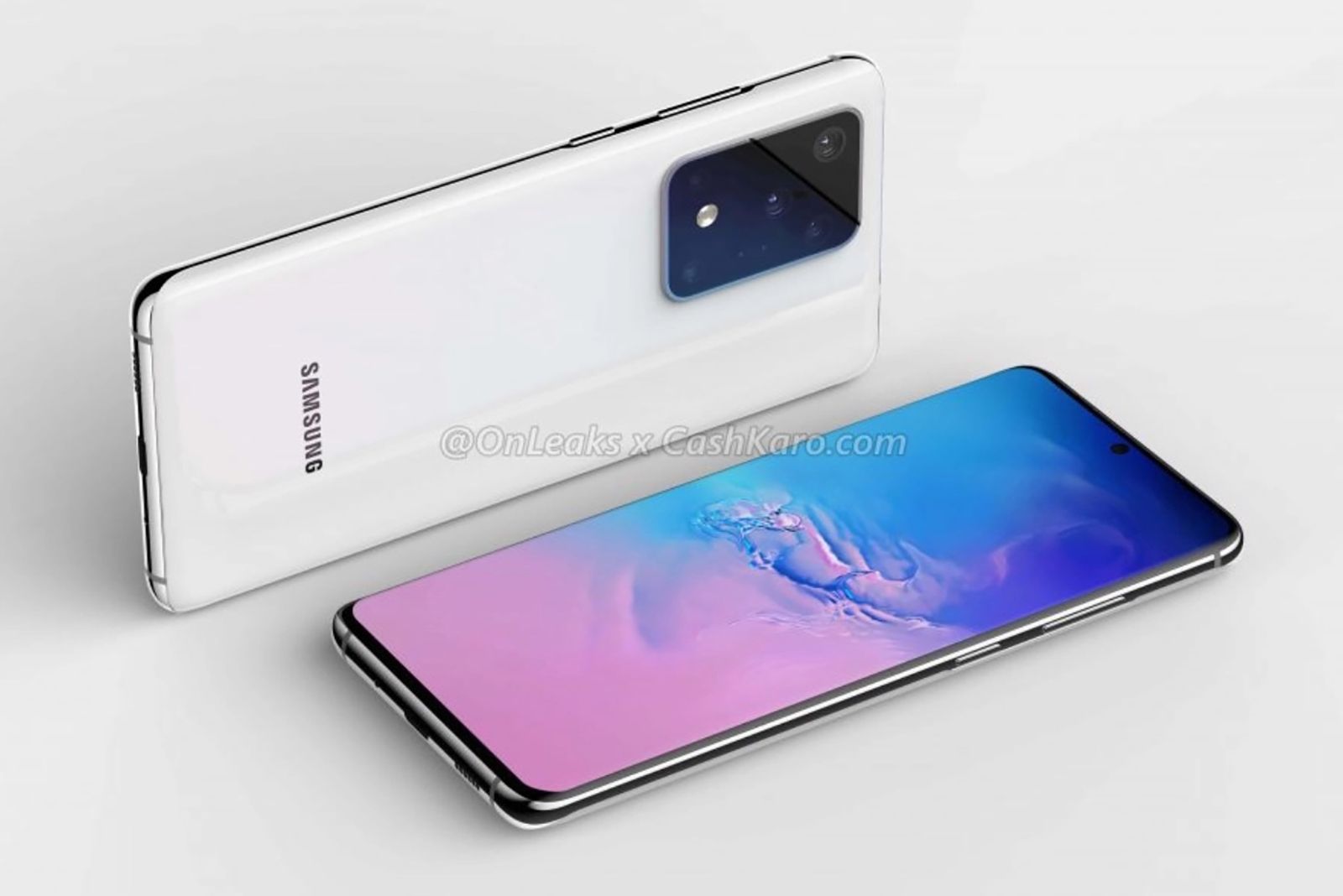 The rear camera on this leaked Galaxy S11 render is um massive to say the least image 2