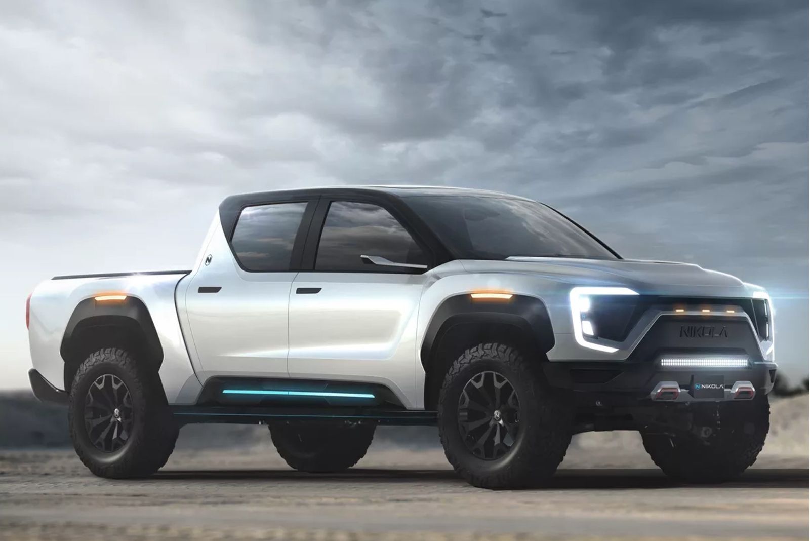 Nikola teases Badger electric pickup thats uses hydrogen and battery power image 1