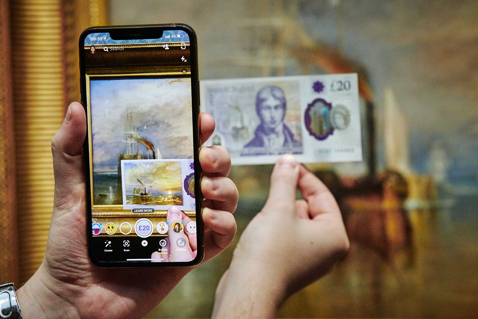 Snapchat Filter Brings New £20 Note To Life Animating Turners Paintings In Ar image 1