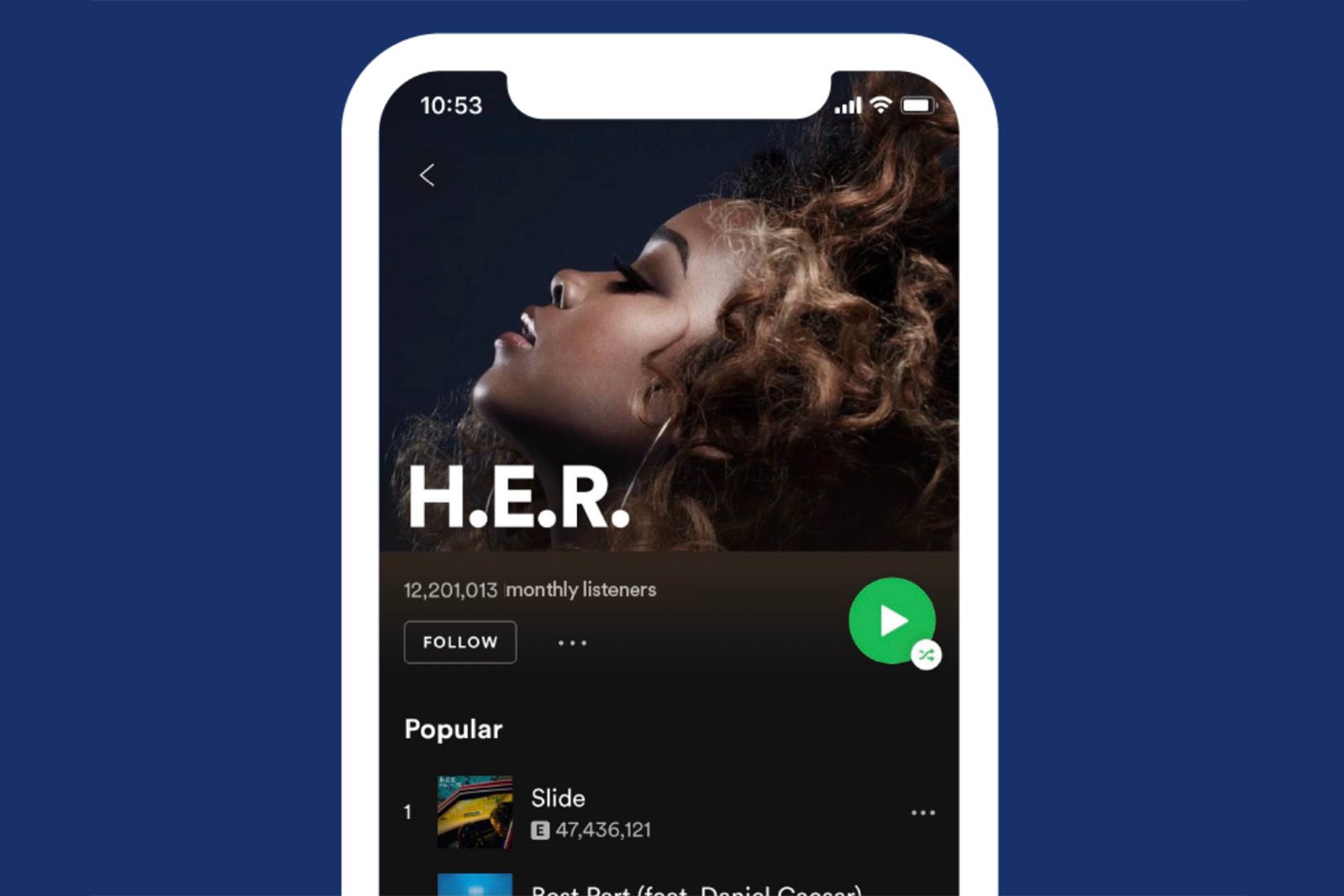 Spotify iOS redesign adds easy shuffle play and more image 1