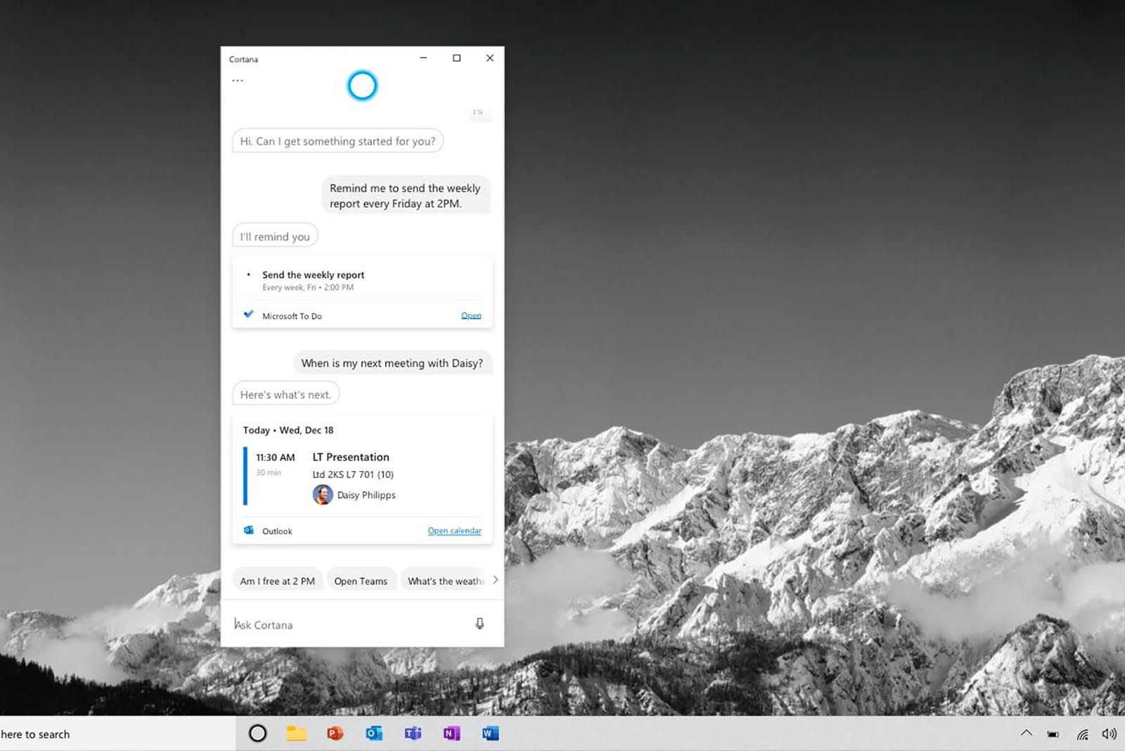 Cortana Will Lose Consumer Skills In New Windows 10 Update image 1