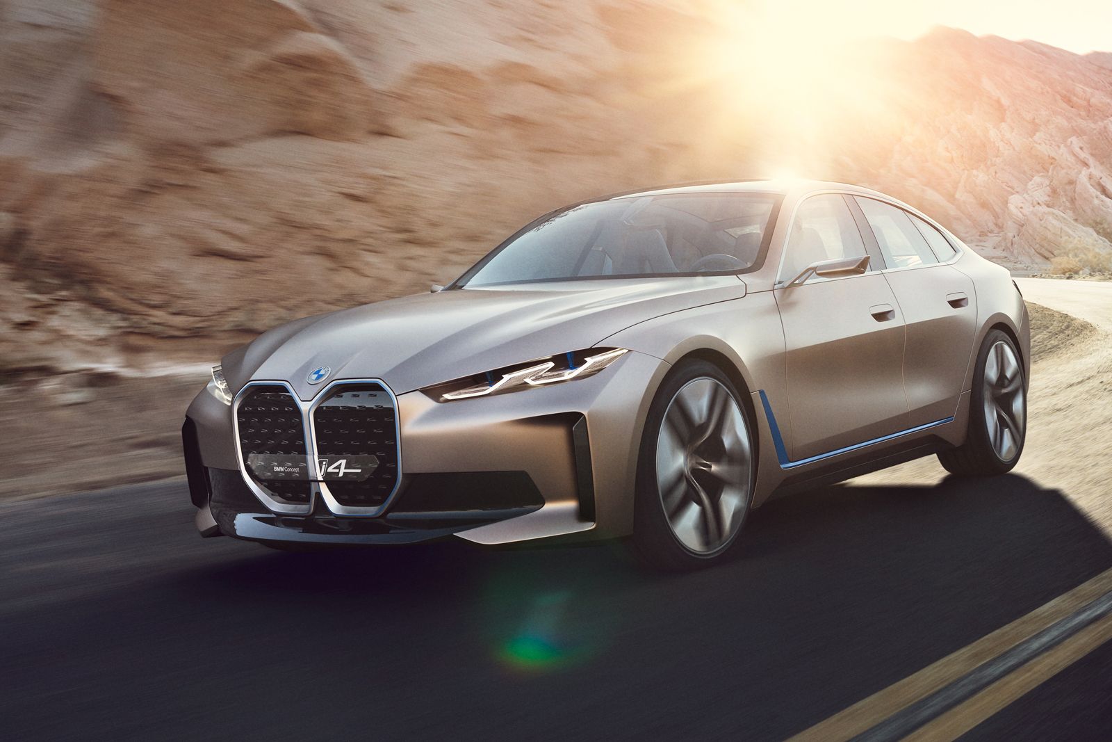 After a long wait BMW shows off the all-electric i4 saloon image 1