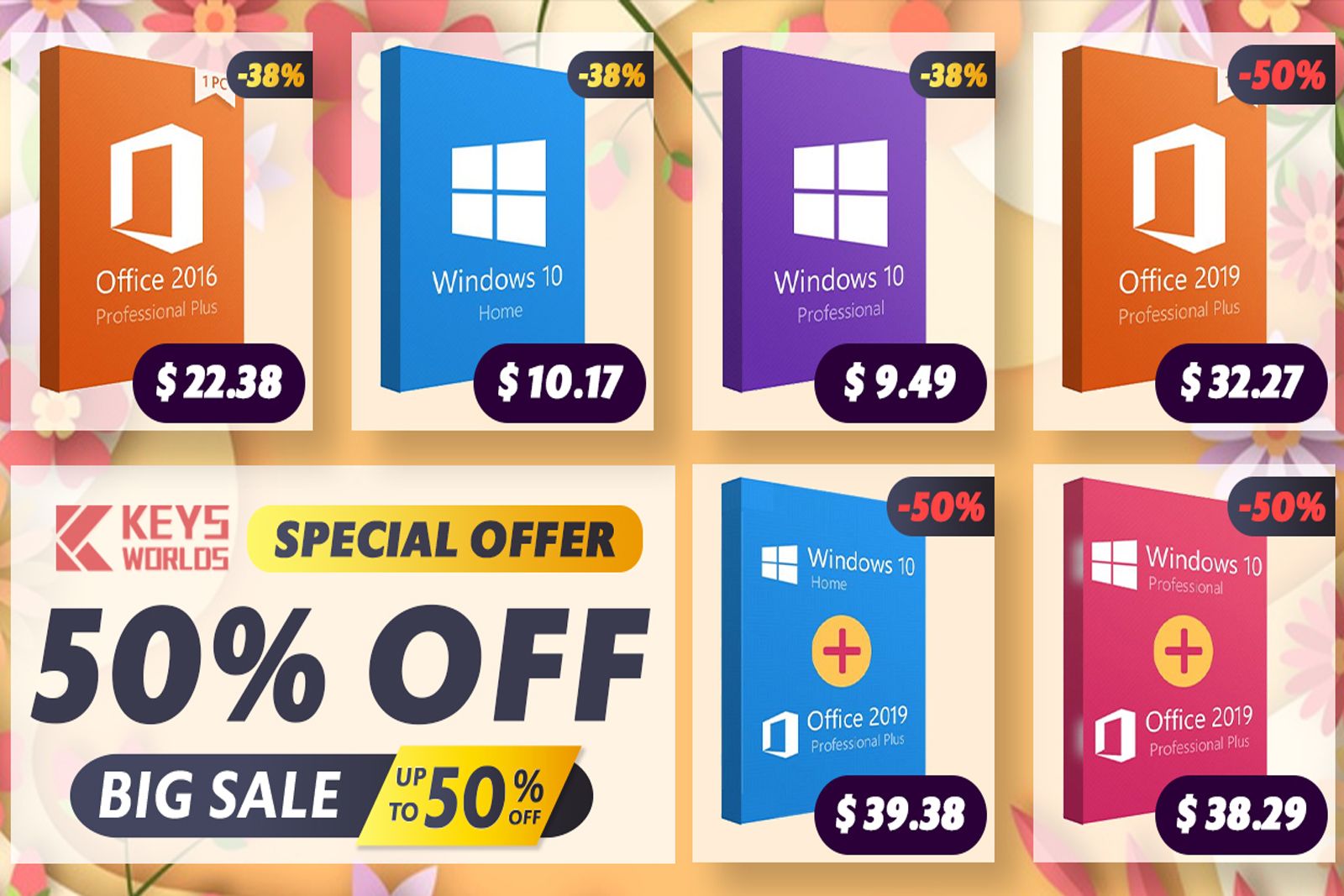 Get Windows 10 Pro for just 949 Office 2019 for 3227 - up to 50 off image 1