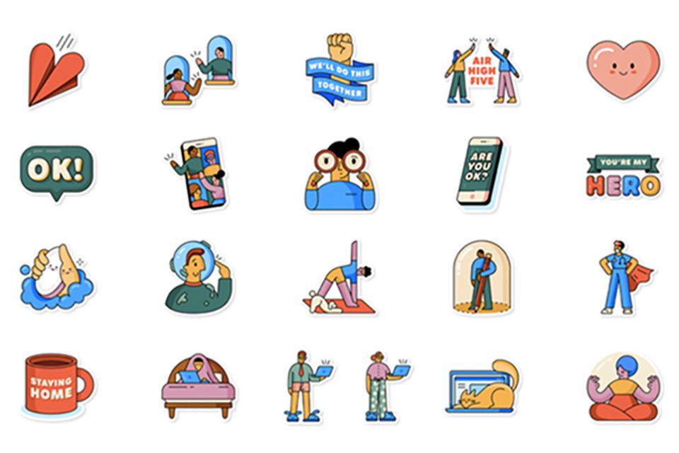 Whatsapp And Who Partner For Together At Home Sticker Pack Available Now image 2