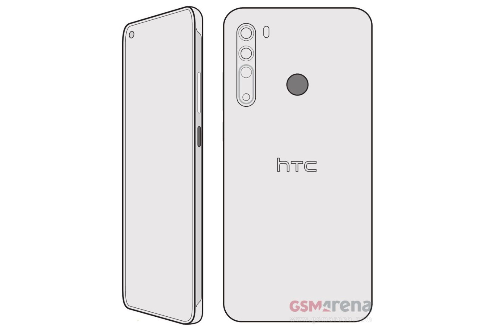 HTC Desire 20 Pro schematic leak reveals hole-punch display and quad camera image 1