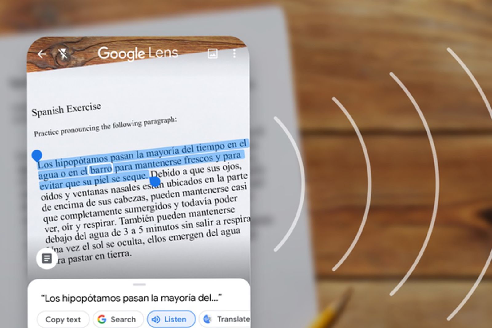New Google Lens update How to copy notes to computer and listen to words image 1