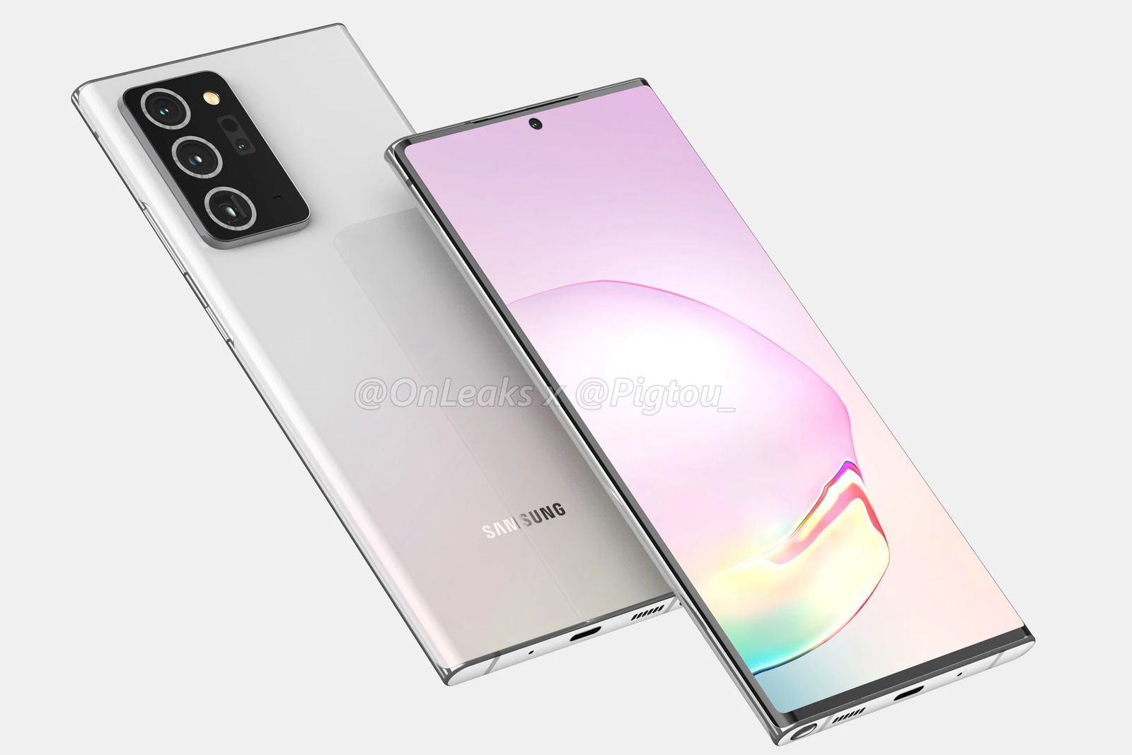 Samsung Galaxy Note 20 Plus renders show there will a supersized model image 1