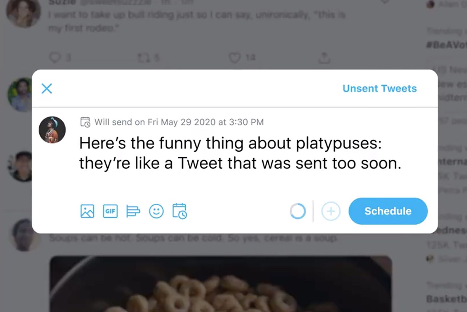 How to save a tweet as a draft or schedule a time to send it image 1