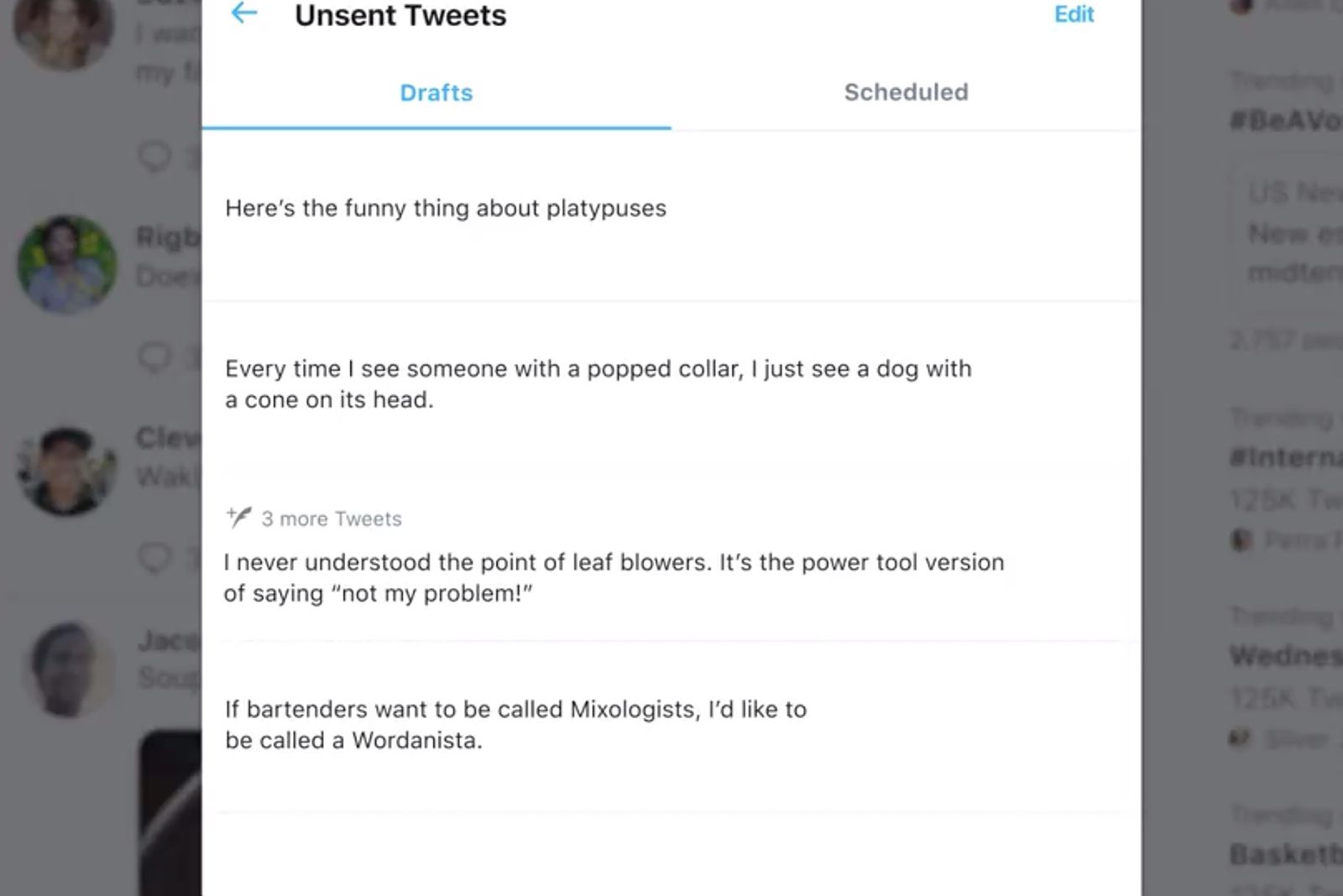 How to save a tweet draft and schedule a tweet on Twitter