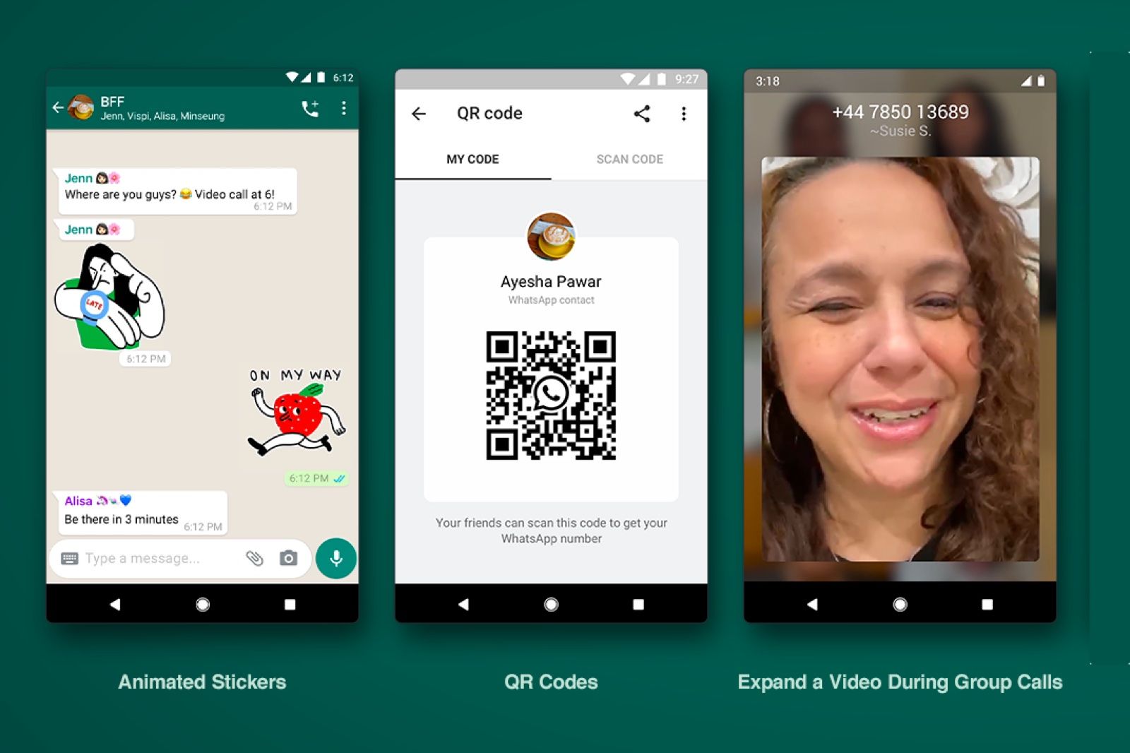 WhatsApp introduces animated stickers and QR codes photo 1