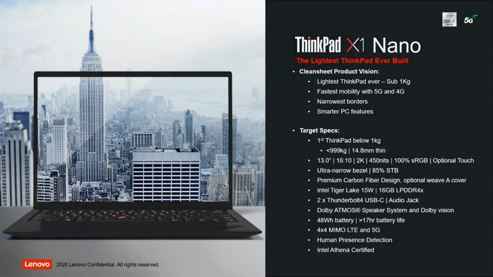 Another Lenovo 5G laptop is on the way - the ThinkPad X1 Nano photo 1