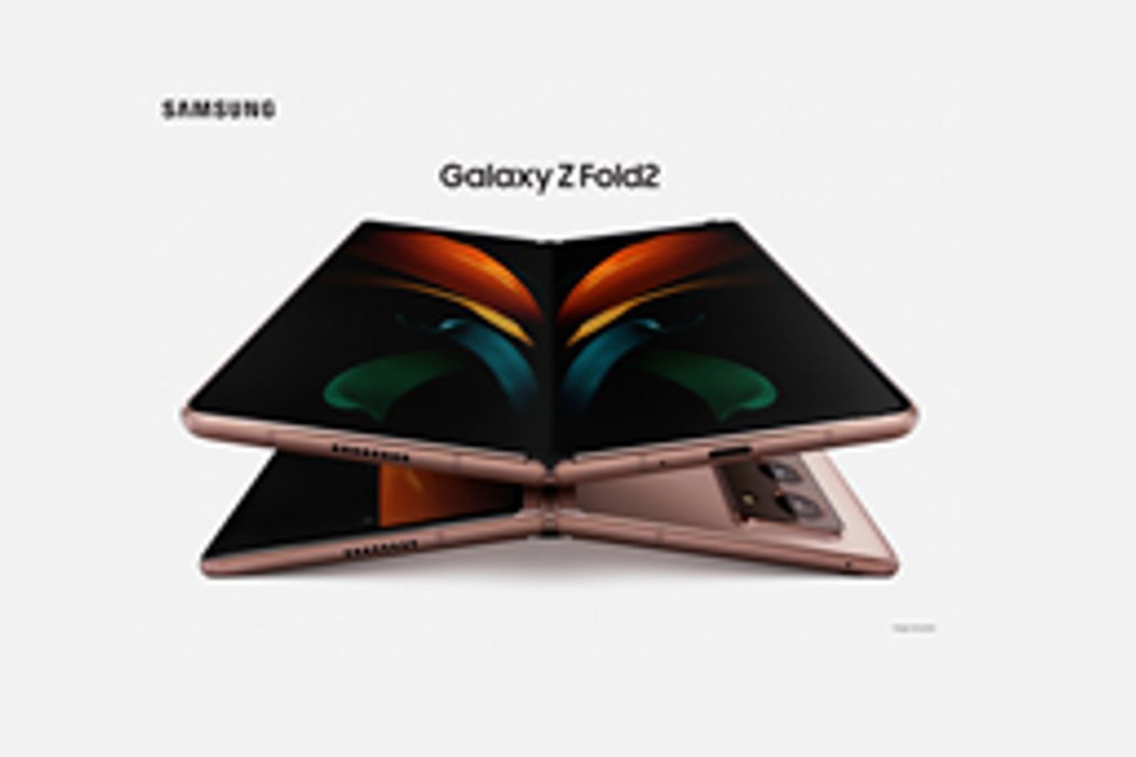 Samsung Galaxy Z Fold 2 photo leak shows copper finish and seemingly larger external display photo 1