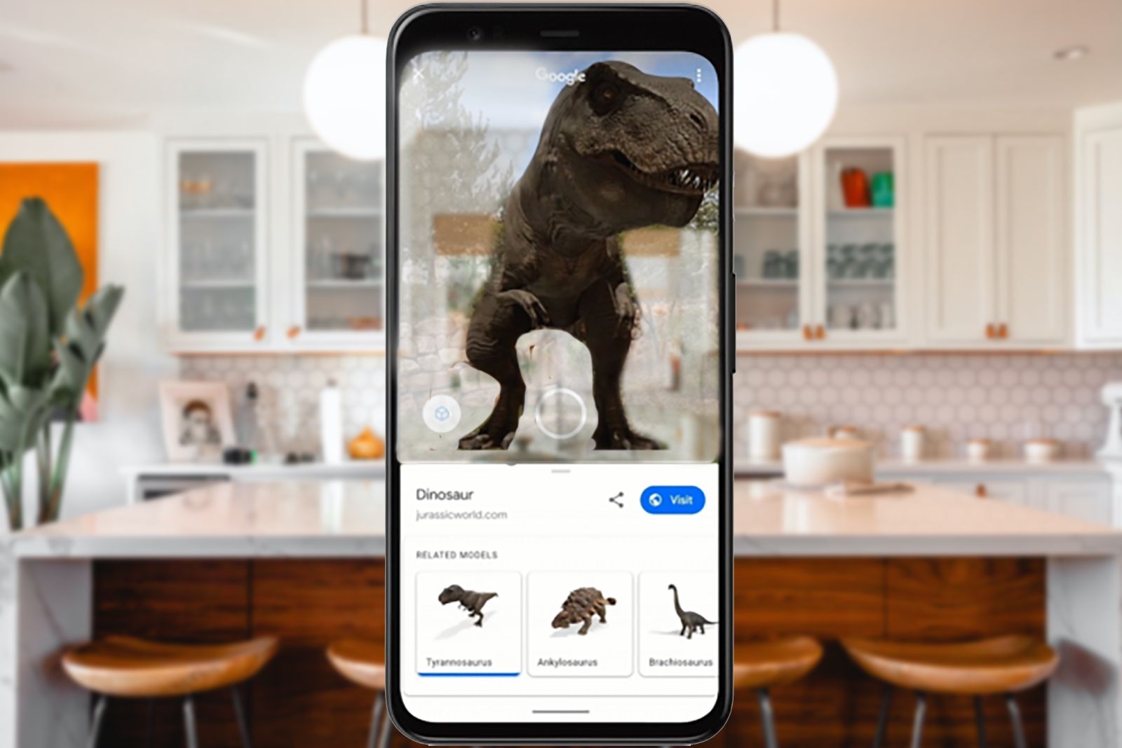 Como colocar dinossauros em 3D na sua casa com a realidade aumentada do  Google - Canaltech