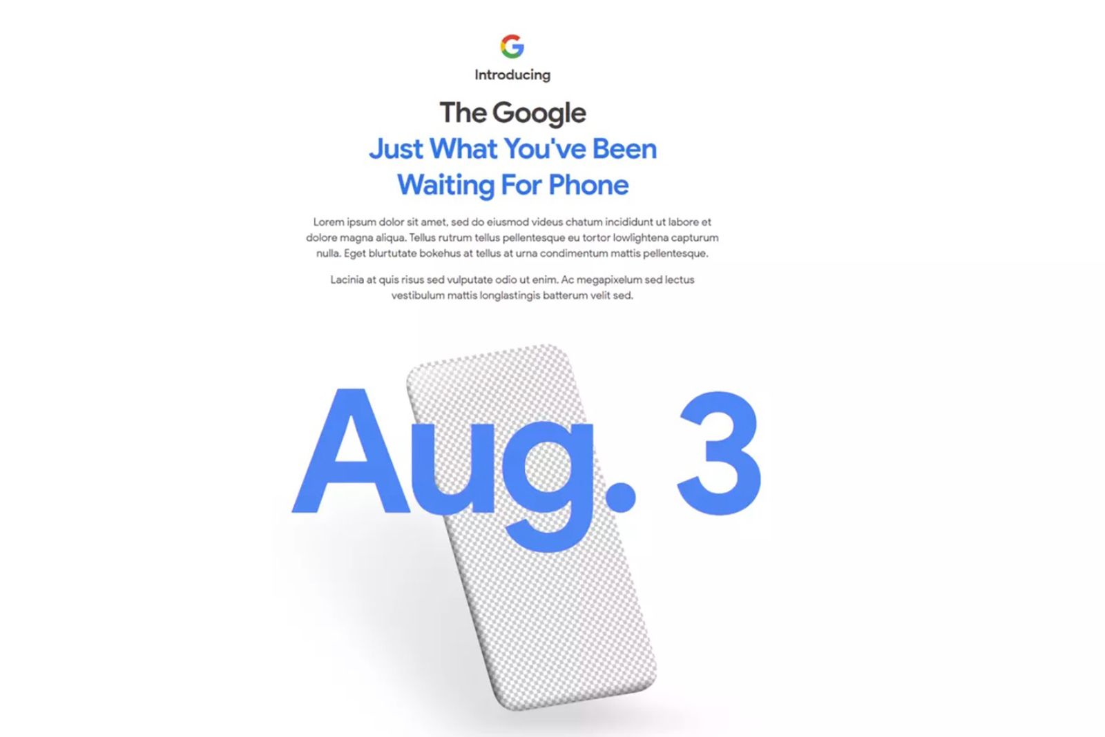 Google will finally announce the Pixel 4a on 3 August photo 2