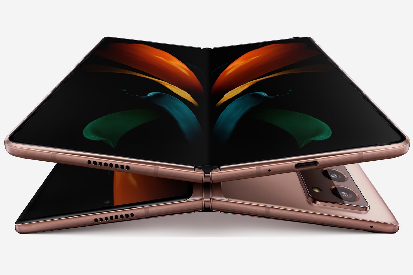 This is the Samsung Galaxy Fold 2 in all its rose gold glory photo 1