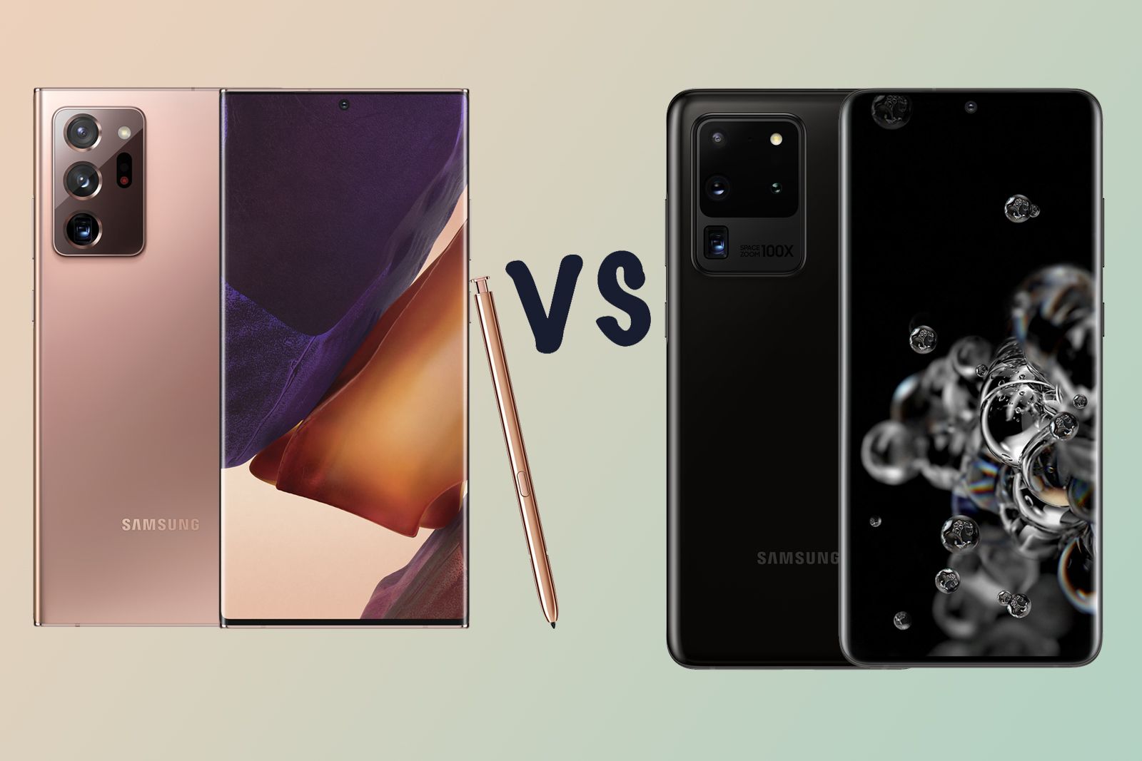 Galaxy Note 20 Ultra vs S20 Ultra vs S20+ differences
