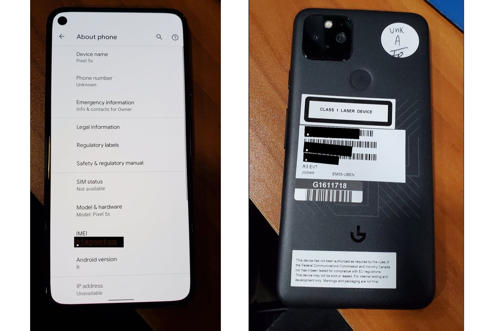 Google Pixel 5 appears in real images photo 1