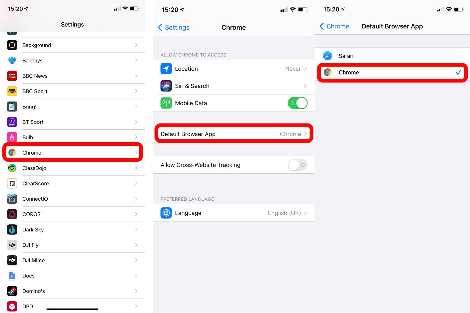 How to set Chrome as your default browser in iOS 14 photo 2