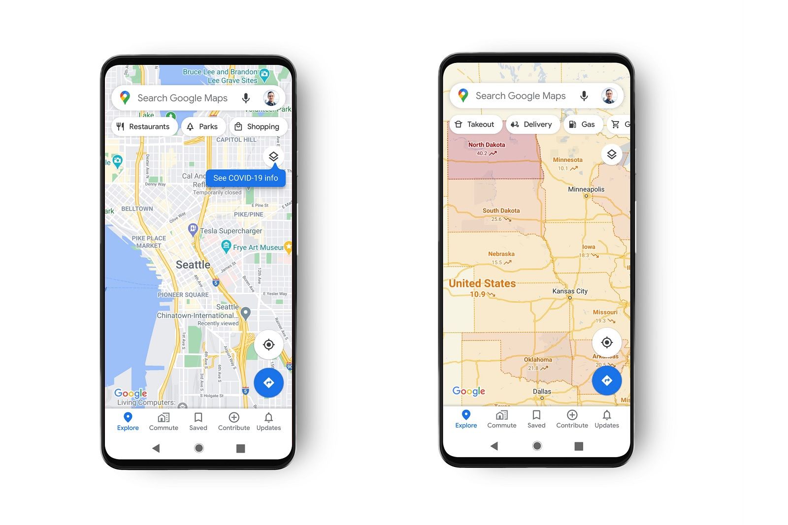 Google Maps now includes data on local infection rates photo 1