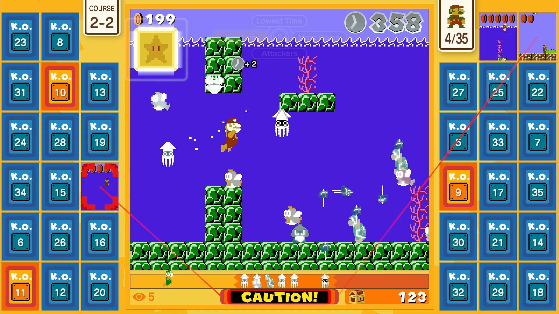 Super Mario Bros 35 available for free on Nintendo Switch - battle royale Mario-style photo 1