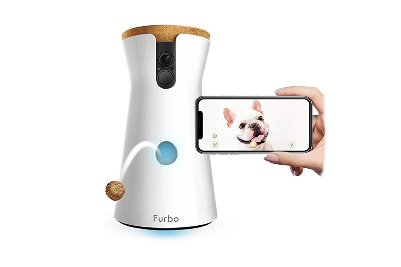 This awesome home pet camera lets you speak to your dog and throw out treats throughout the day photo 3