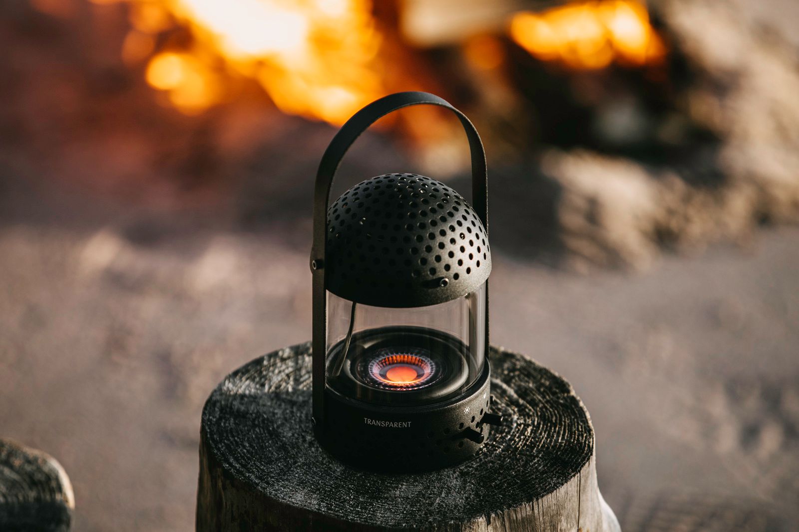 Transparent's latest speaker features a light that mimics firelight photo 3