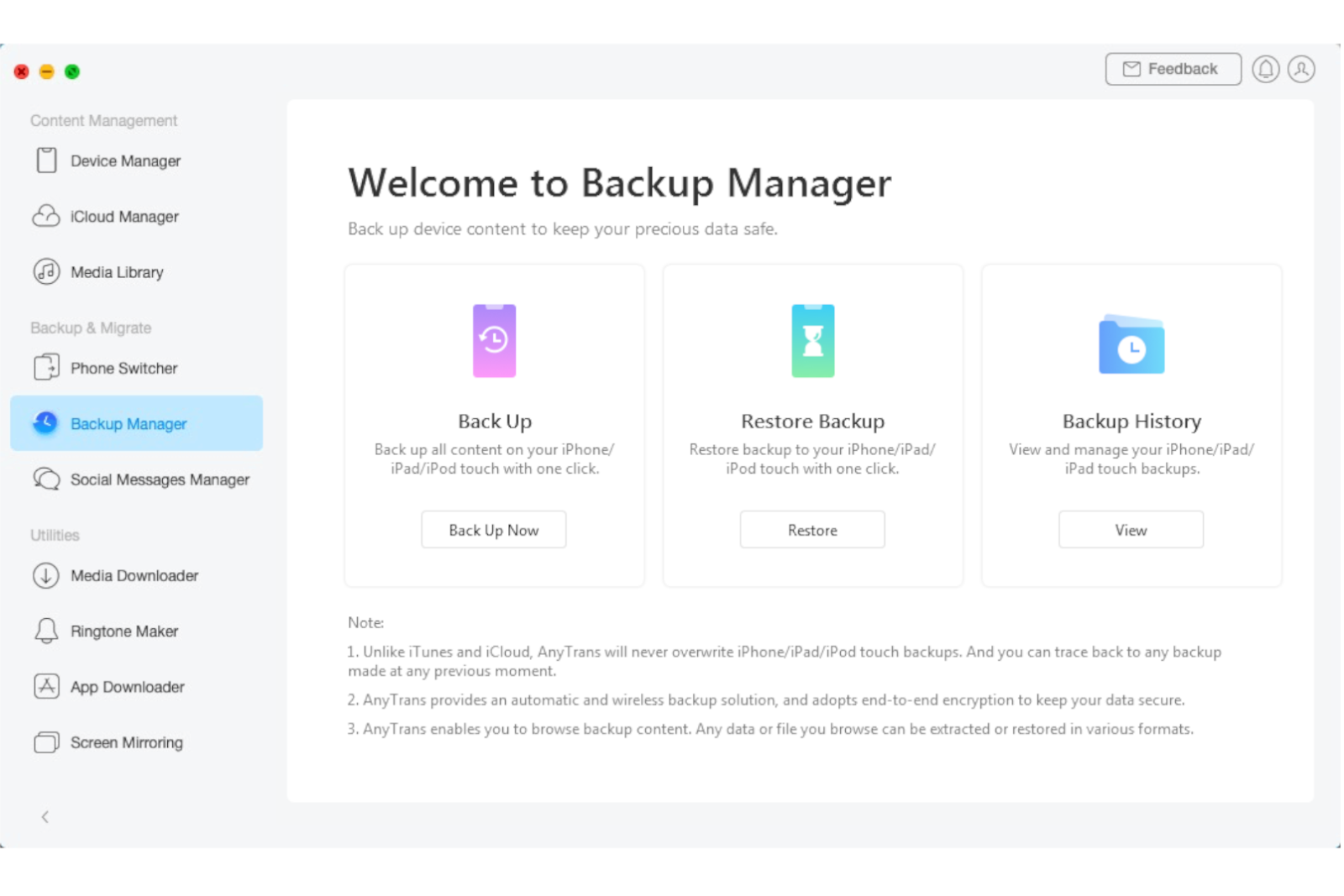 AnyTrans: Back Up Your iPhone and Manage iPhone Backups In Your Preferred Way photo 6