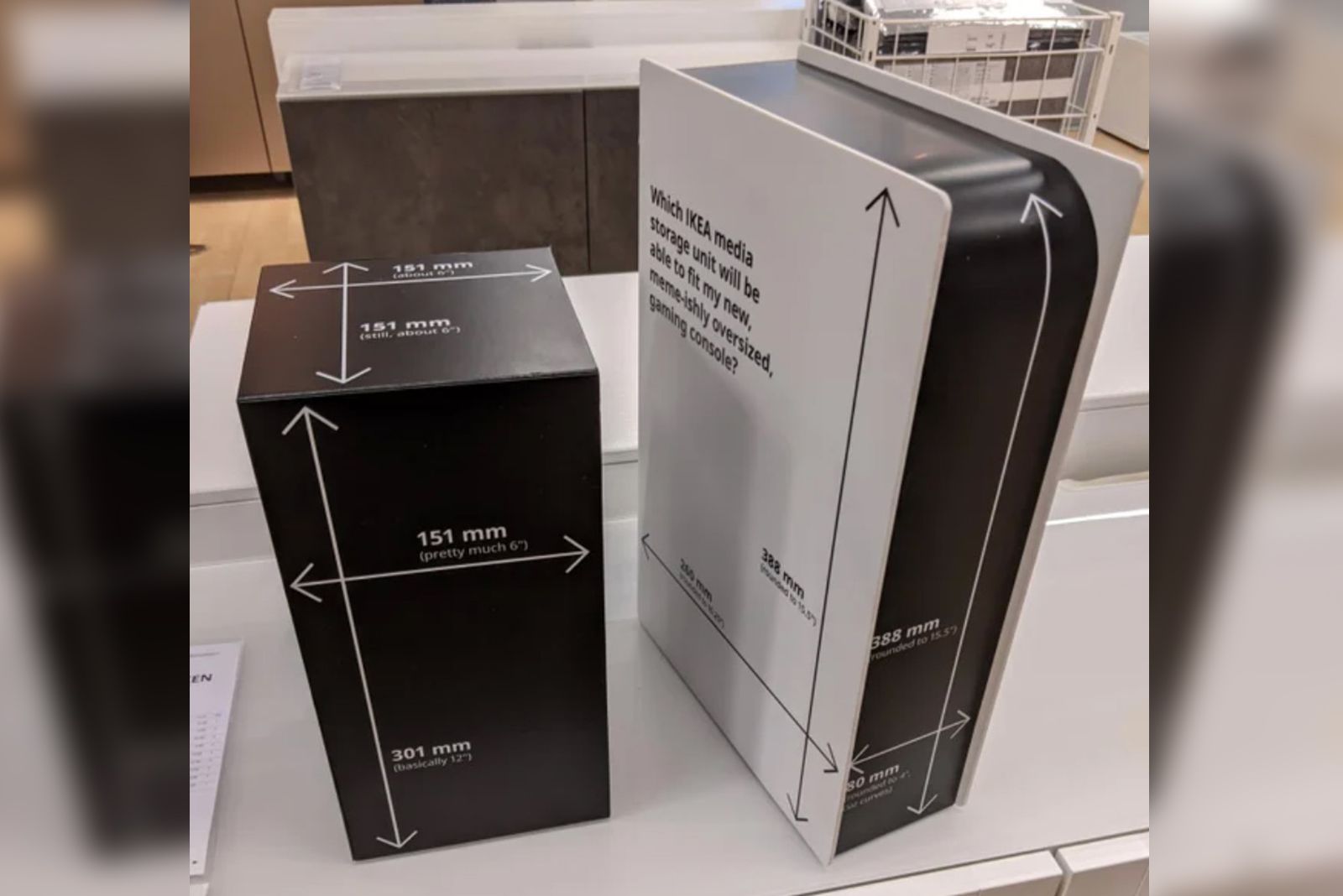 Ikea's cardboard PS5 and Xbox Series X sizing guides may help you find a new TV stand photo 1