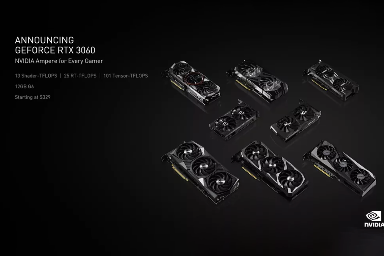 RTX 3000 series continues: Nvidia announces $329 GeForce RTX 3060 photo 1