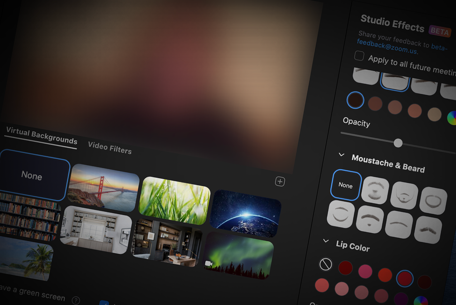How to use Zoom's Studio Effects filters to change your makeup in video calls photo 4