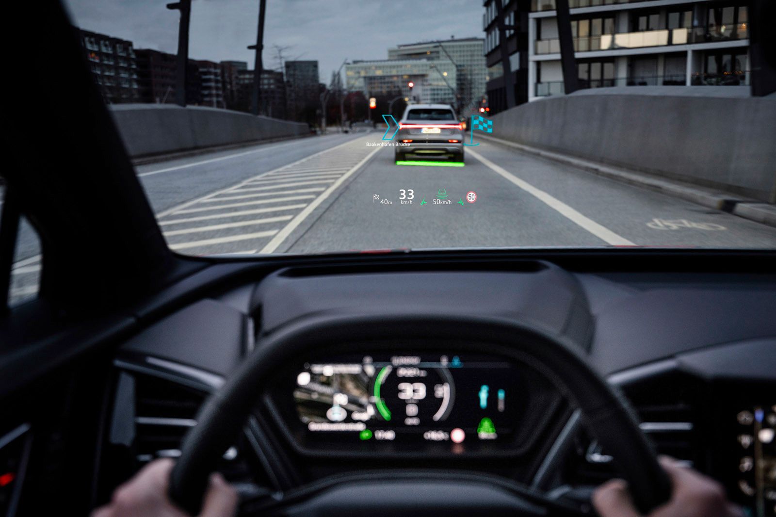 Audi Q4 e-tron will have an AR head-up display to aid driving navigation photo 4