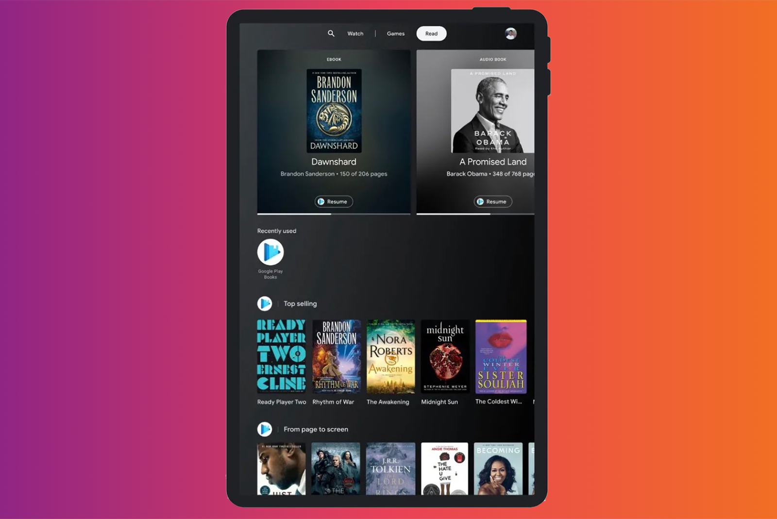 Google’s Entertainment Space for Android tablets puts videos, games, and books in one place photo 1