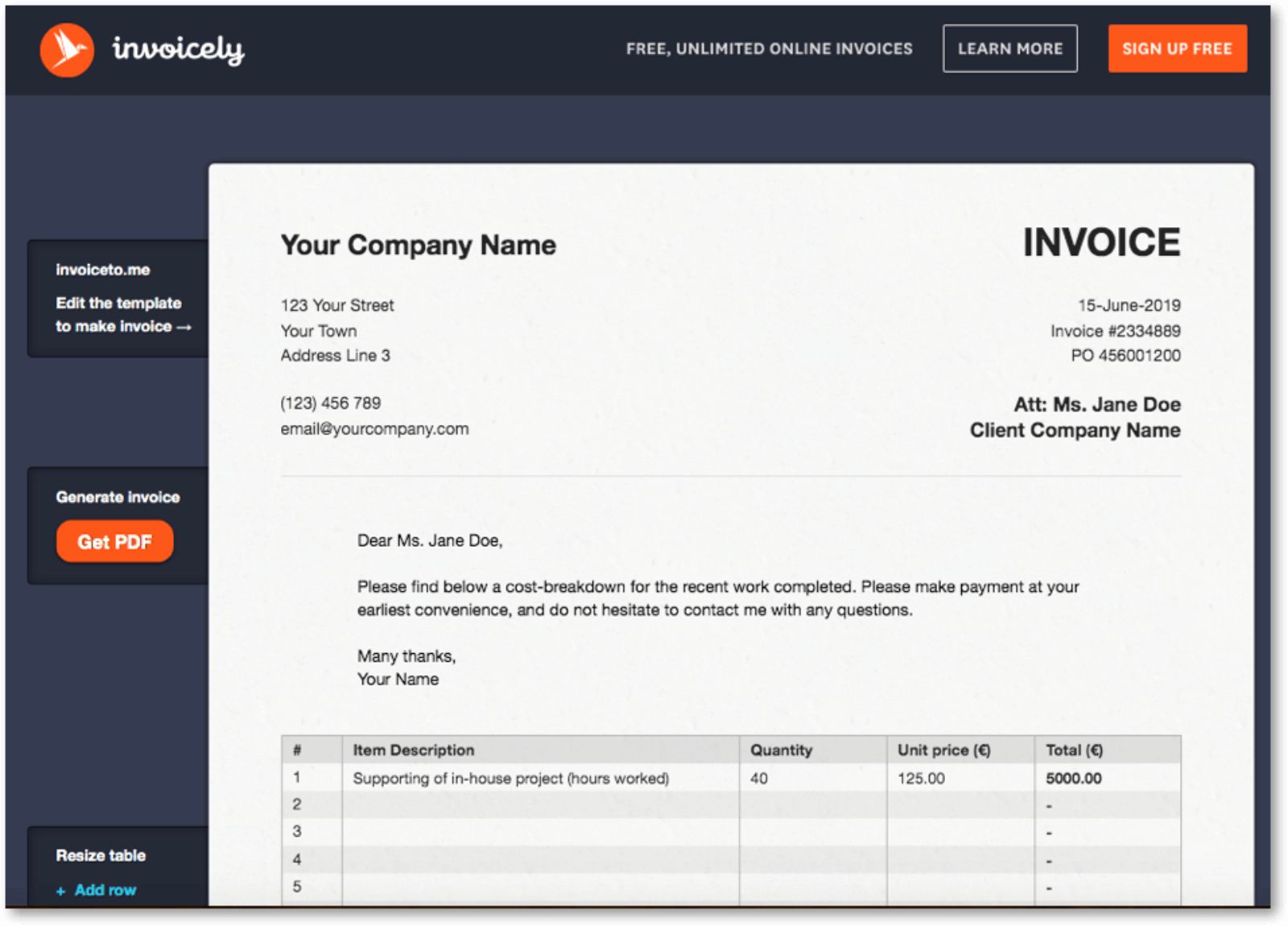 10 best invoice generator apps (free invoice templates provided) photo 5