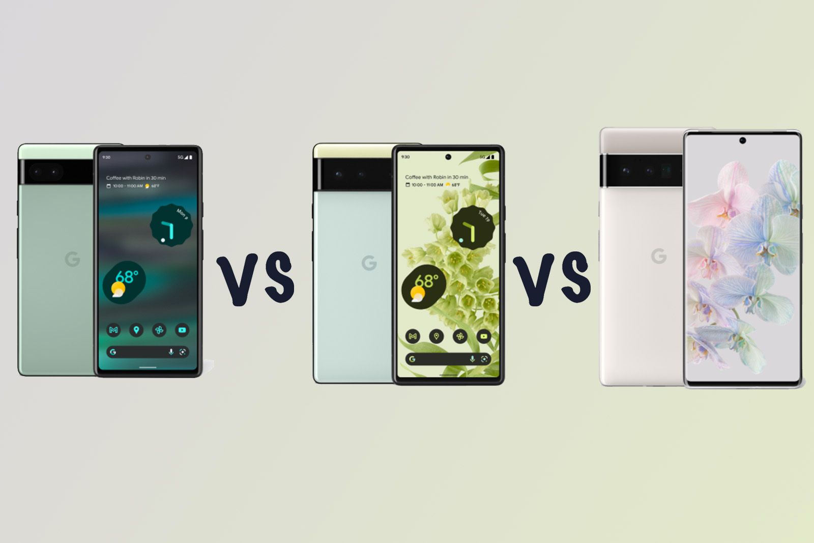 Google Pixel 6a vs Pixel 6 vs Pixel 6 Pro: Differences