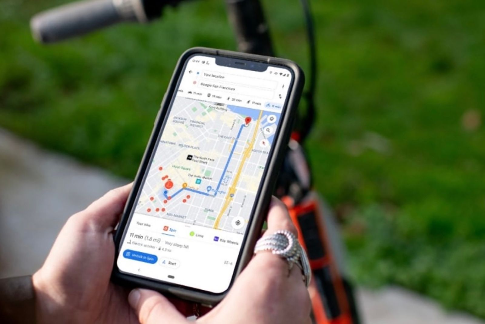 How to find a nearby electric scooter using Google Maps photo 1