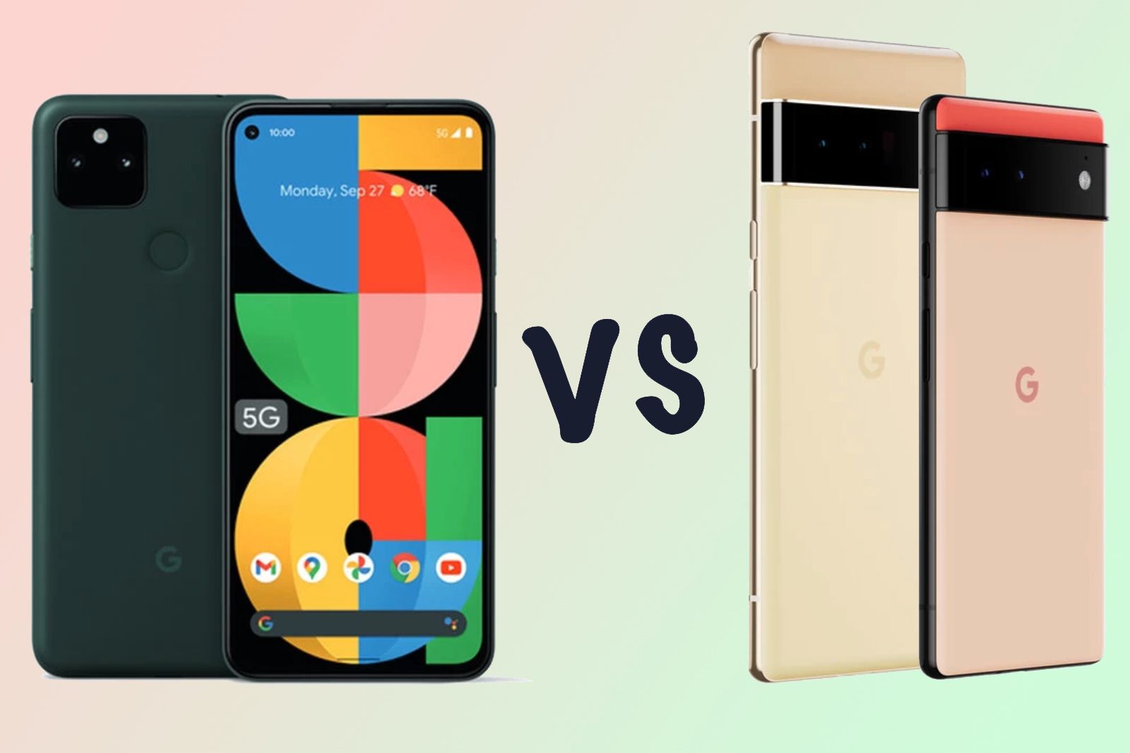Google Pixel 5a 5G vs Pixel 6: Differences compared