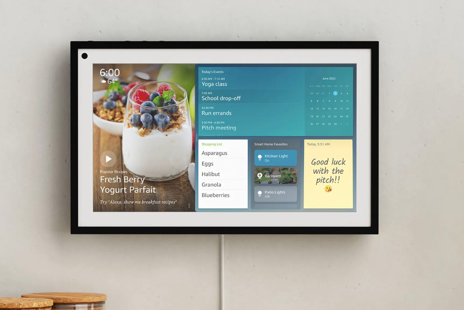 Amazon new Echo Show 15, designed to be mounted on your wall photo