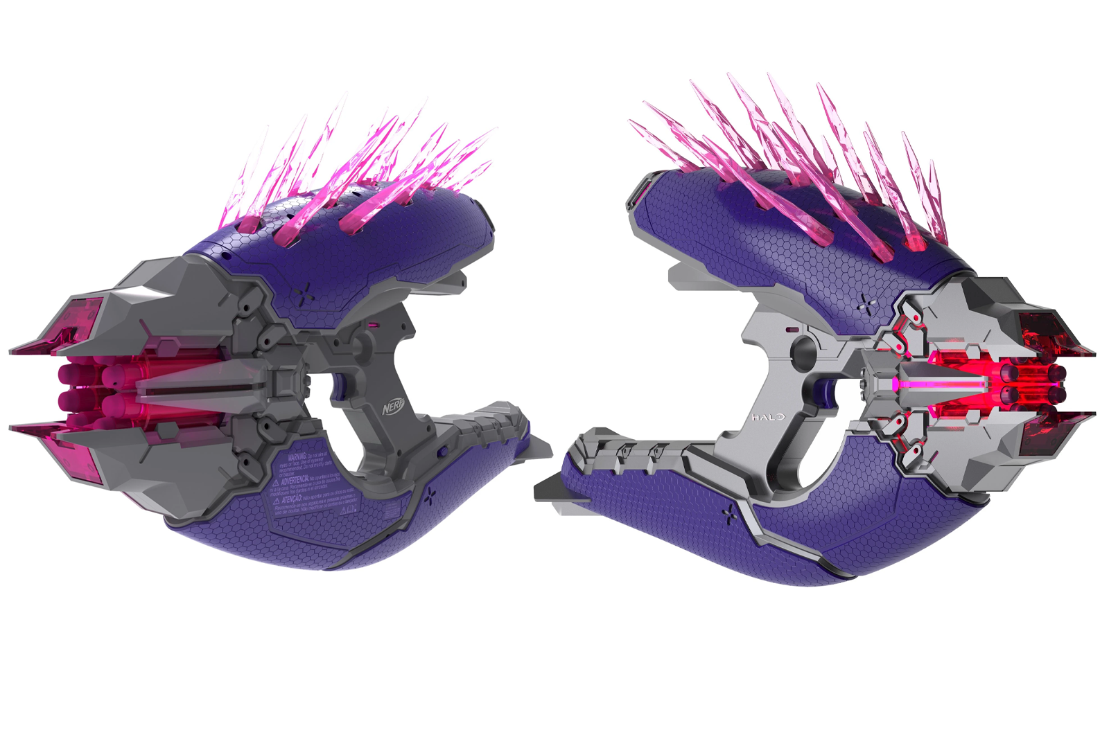 Nerf Halo Blaster Needler Replica Silver