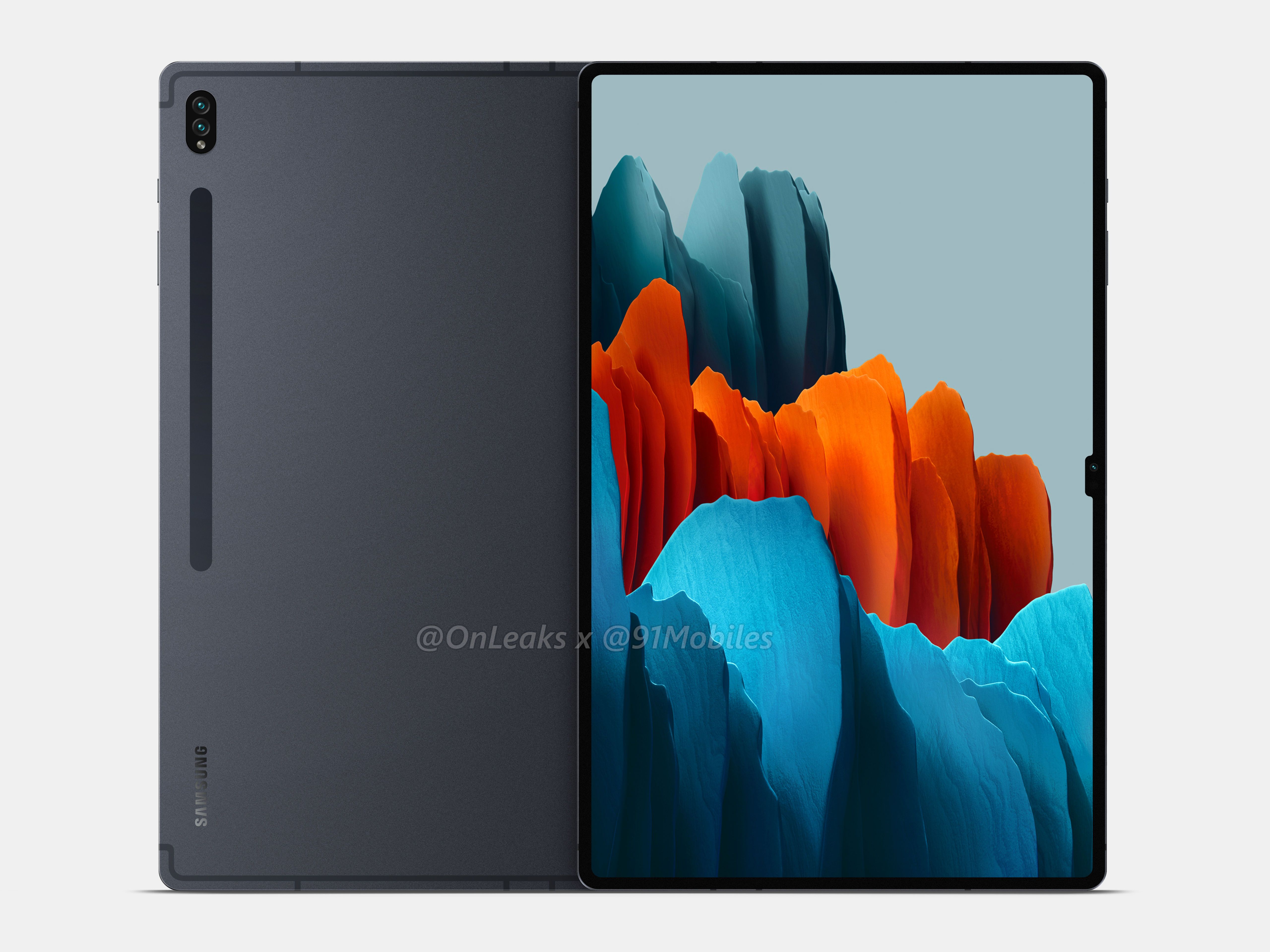 Galaxy Tab S8 Ultra renders show notched display photo 1